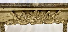 Mid Century Fleur de Lis Console Marble Serge Roche Style - 2920529