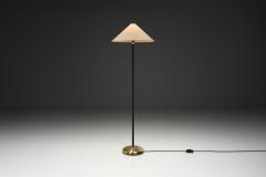 Mid Century Floor Lamp with Brass Details Europe 1950s - 4528219