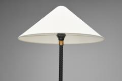Mid Century Floor Lamp with Brass Details Europe 1950s - 4528227