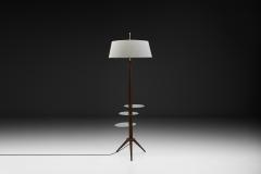 Mid Century Floor Lamp with Three Glass Shelves Europe ca 1960s - 4717724