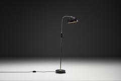 Mid Century Floor Lamp with Wooden Base Europe ca 1950s - 4739923