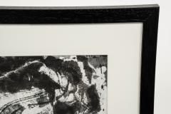 Mid Century Framed Abstract Drip Style Acrylic Art - 3415868