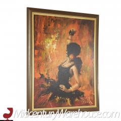 Mid Century Framed Print of Woman Dancing - 3694384