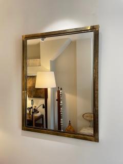 Mid Century French Brass Mirror - 1988455