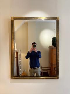 Mid Century French Brass Mirror - 1988459