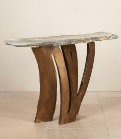 Mid Century French Brutalist Console Table by Maurice Barilone - 4449468