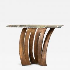 Mid Century French Brutalist Console Table by Maurice Barilone - 4449498