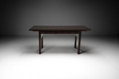 Mid Century French Dark Wood Dining Table France ca 1950s - 4266840