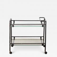 Mid Century French Jacques Adnet Bar Trolley - 4176964