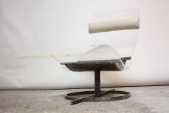 Mid Century French Lucite and Steel Chaise Longue Prototype - 374665