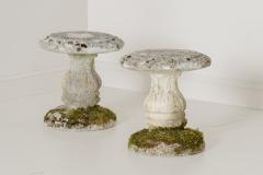 Mid Century French Pair Of Cement Garden Stools - 1684714
