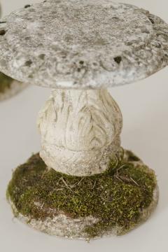 Mid Century French Pair Of Cement Garden Stools - 1684720