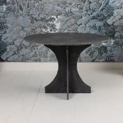 Mid Century French Round Slate Table - 4123106