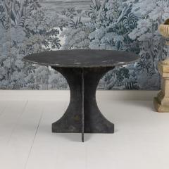 Mid Century French Round Slate Table - 4123114