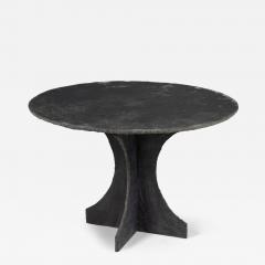 Mid Century French Round Slate Table - 4123475