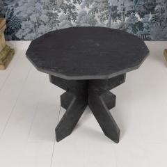 Mid Century French Twelve Sided Slate Table - 3908625