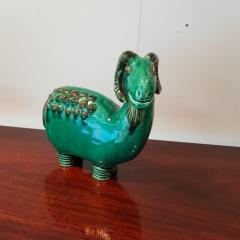 Mid Century French glazed ceramic ram attributed to Primavera - 3147301