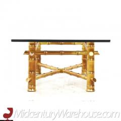 Mid Century Gilt Bamboo Coffee Table - 3275527