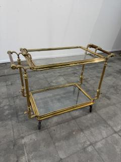 Mid Century Gilt Brass Bar Cart circa 1960s - 4484351