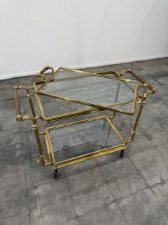 Mid Century Gilt Brass Bar Cart circa 1960s - 4484353