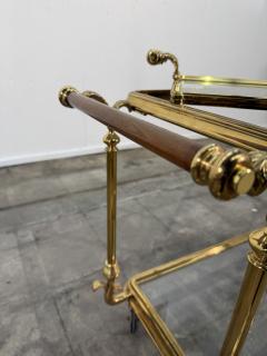 Mid Century Gilt Brass Bar Cart circa 1960s - 4484355