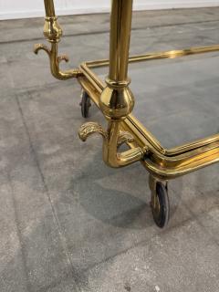 Mid Century Gilt Brass Bar Cart circa 1960s - 4484358