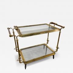 Mid Century Gilt Brass Bar Cart circa 1960s - 4484704