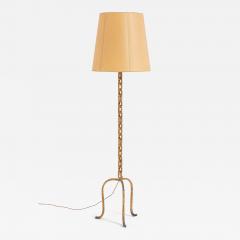 Mid Century Gilt Chain Links Floor Lamp - 3818013