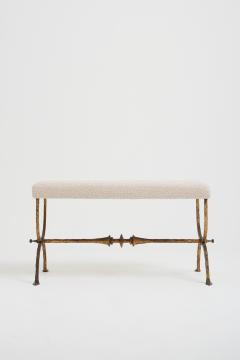 Mid Century Gilt Iron Long Stool - 2835090