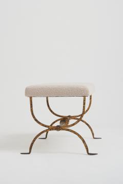 Mid Century Gilt Iron Long Stool - 2835092