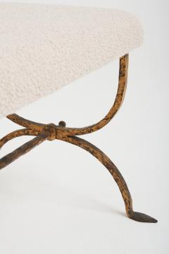 Mid Century Gilt Iron Long Stool - 2835097