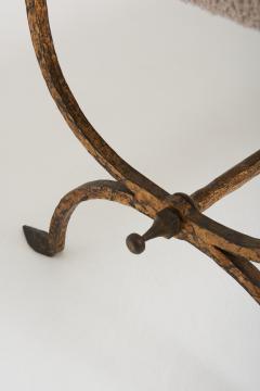 Mid Century Gilt Iron Long Stool - 2835099