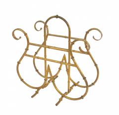 Mid Century Gilt Magazine Rack - 4716902