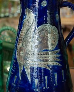 Mid Century Grand Scale Salt Glazed Jug with Rooster Motif by Wim M hlendyck - 3883238