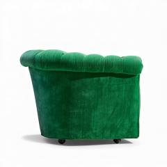 Mid Century Green Chesterfield Loveseat Sofa - 4472775