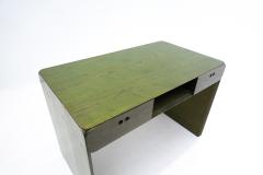 Mid Century Green Wooden Desk by Derk Jan de Vries - 2527191