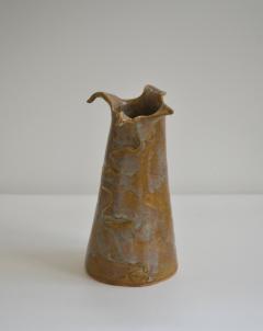 Mid Century Hand Thrown Ceramic Organic Form Vase - 2871413
