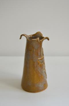 Mid Century Hand Thrown Ceramic Organic Form Vase - 2871414