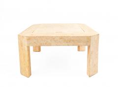 Mid Century Hardstone Tessellated Coffee and Game Table - 1379381