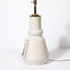 Mid Century Illuminated Amber Resin Naturalistic Motif White Ceramic Table Lamp - 3998315
