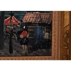 Mid Century Impressionist French View of Montmartre Paris France Circa 1960 - 4247388
