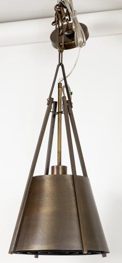 Mid Century Industrial Conical Brass Pendants 10 Available - 4334027
