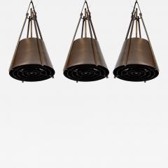 Mid Century Industrial Conical Brass Pendants 10 Available - 4334762