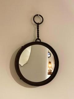 Mid Century Iron Hung Mirror - 2306583