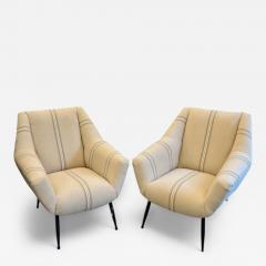 Mid Century Italia Beige Armchairs - 4396035