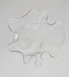 Mid Century Italian Blown Glass Handkerchief Form Vase - 944653