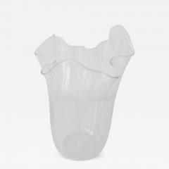 Mid Century Italian Blown Glass Handkerchief Form Vase - 954518