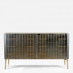 Mid Century Italian Blue Iridescent Veneered Chest of Drawers - 4355126