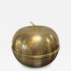 Mid Century Italian Brass Apple Covered Bowl 1960s - 4545337