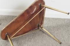Mid Century Italian Brass Triangular Shaped Low Table - 2677133